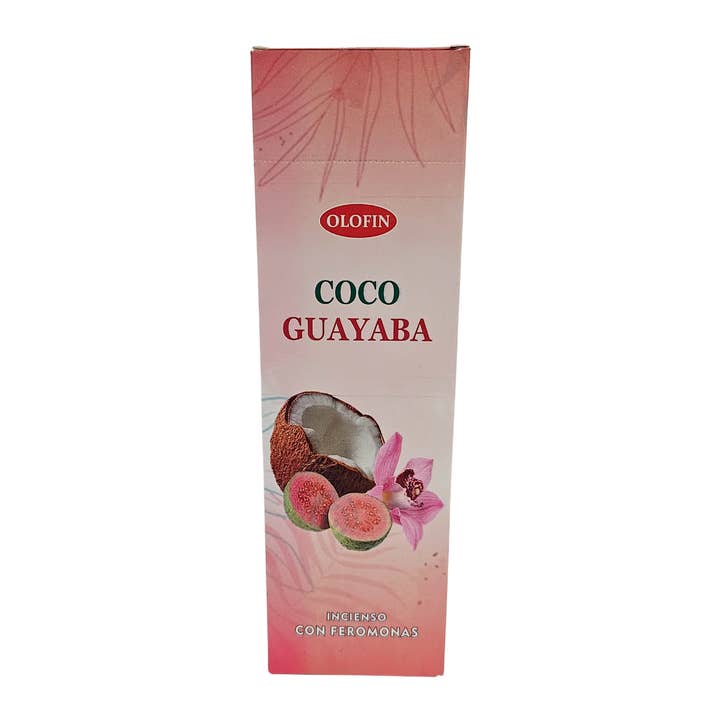 Incense Coco Guayaba 25 Pack Box for wholesale by Botanica Luz Del Dia Inc
