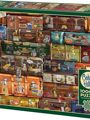 Luggage 1000 Piece Jigsaw Puzzle - Poster Included for wholesale by Cheatwell Games