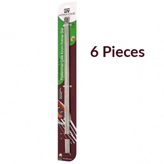 Hakan - Wholesale Kitchen Tool/Gadget - Square Stainless Steel Chrome Kabob Skewers2