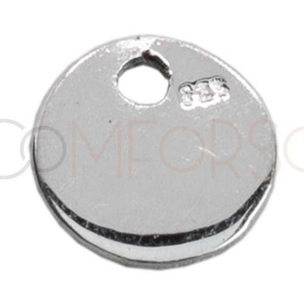 Engraving + Sterling silver 925 hallmark tag 6mm for wholesale by COM FORSA SL