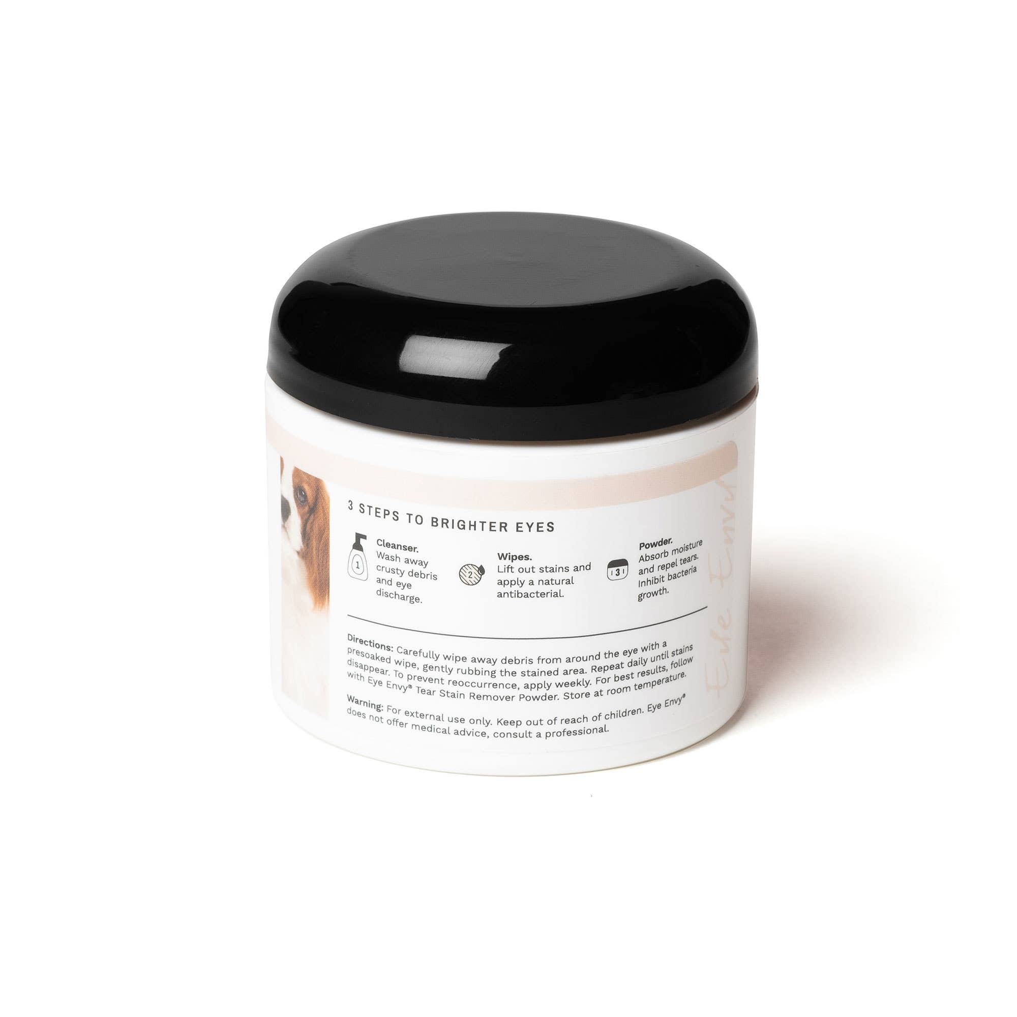 Eye Envy - Vente Produit de nettoyage - Lingettes nettoyantes pour taches de larmes chez les chiens3