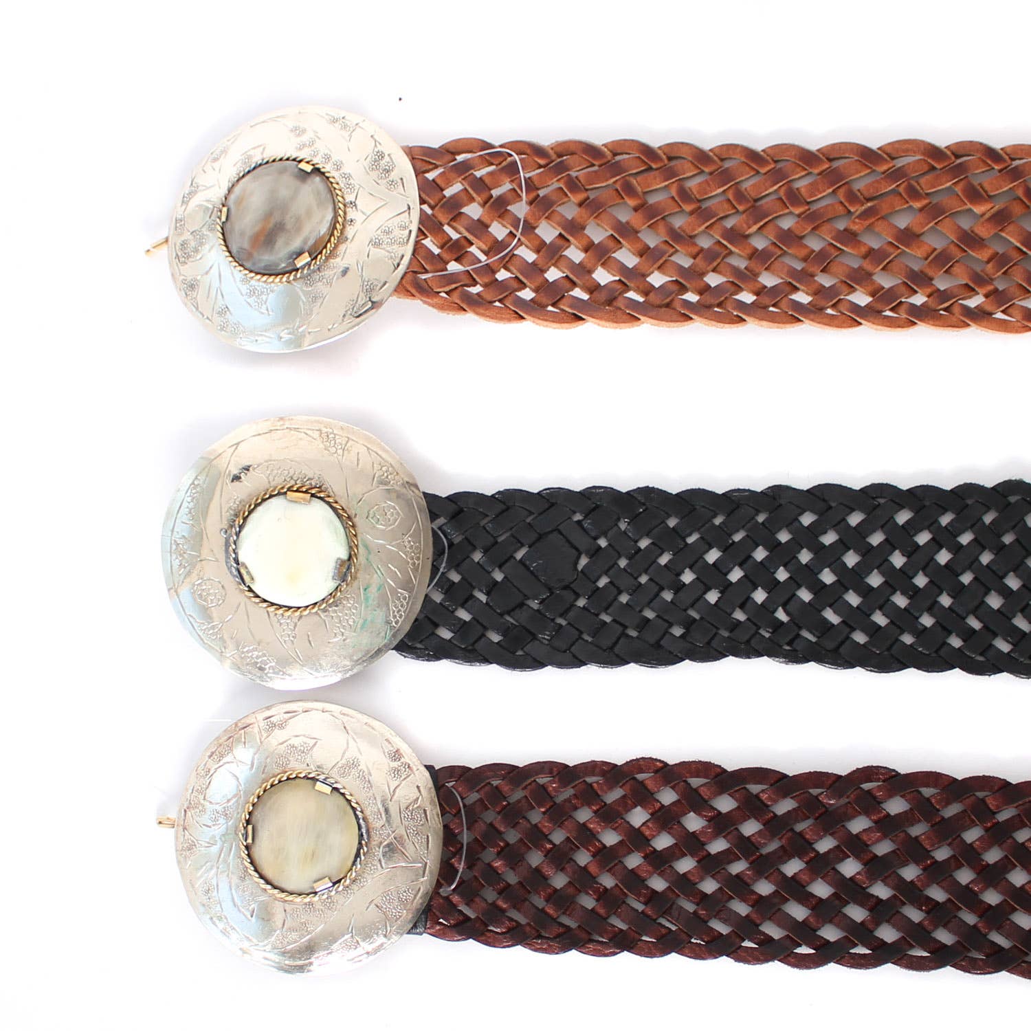 Logionline SLU - Wholesale Belt - Women's - Leather Belt with Round Buckle - Medium1