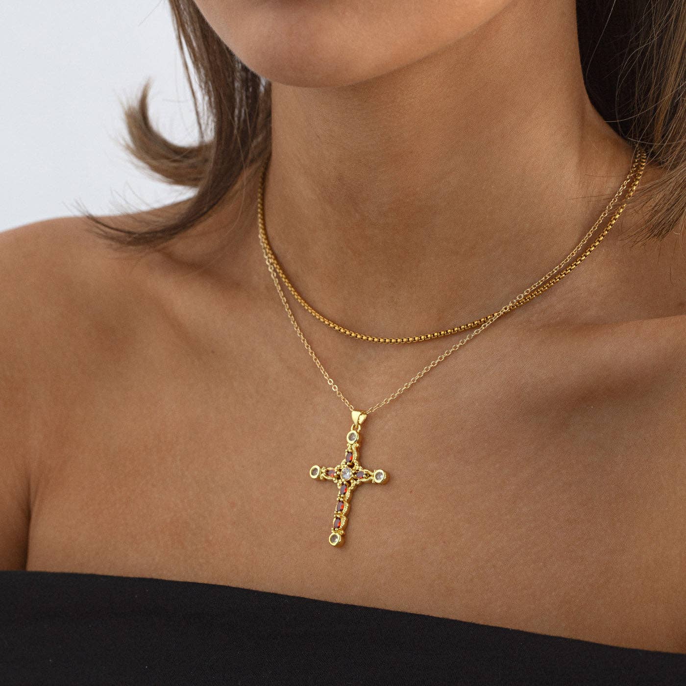 Timi of Sweden - Wholesale Pendant/Charm Necklace - Azura - Crystal Cross Necklace1