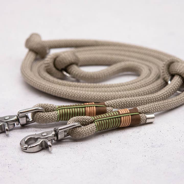 Fawn Autumn Twist dew dog leash for wholesale by FOR LOVELY DOGS / Linda Jansen