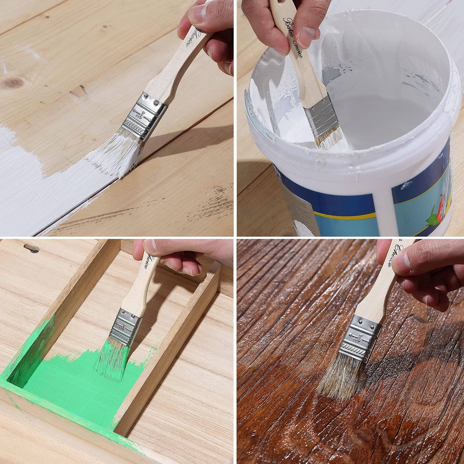 Bates Choice - Wholesale Paint/Wax Brush - Chip Paint Brushes, 1 Inch, 96 Pack5