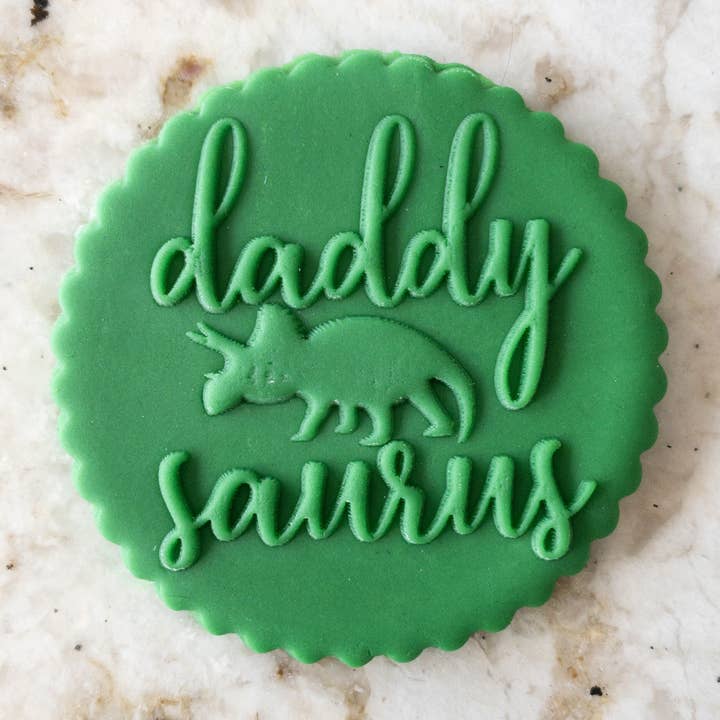 Daddysaurus PopUp Embosser-Stempel zum Vatertag für den Großhandel von Cut Bake Stamp