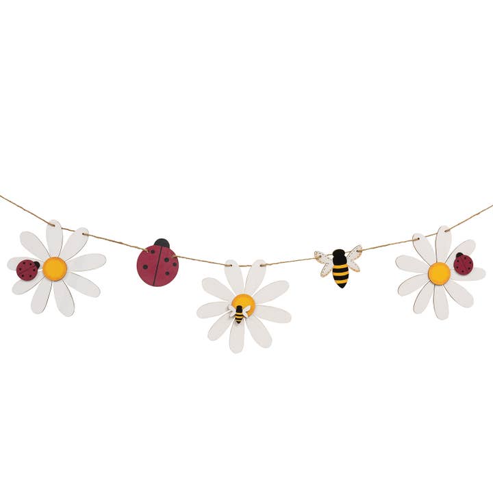Daisy Bee & Ladybug houten slinger voor wholesale door The Hearthside Collection