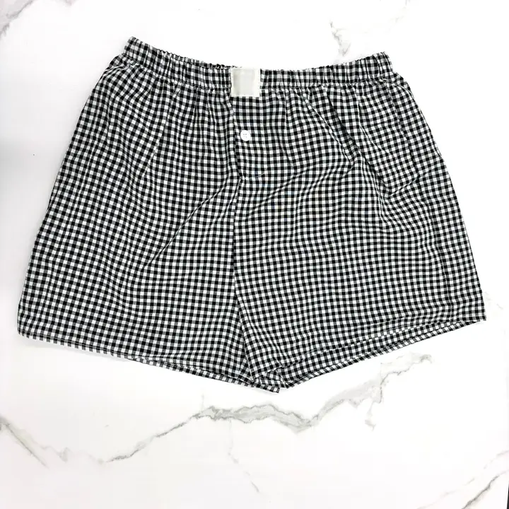 safistyle - Wholesale Shorts - Women's - Gingham High-Rise Shorts0