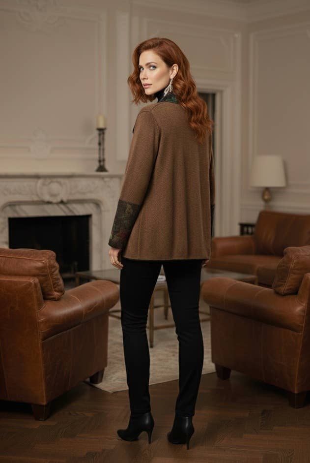 PERUVIAN PERFECTION - Vente Cardigan – femme - PULL/VESTE RÉVERSIBLE SW-663