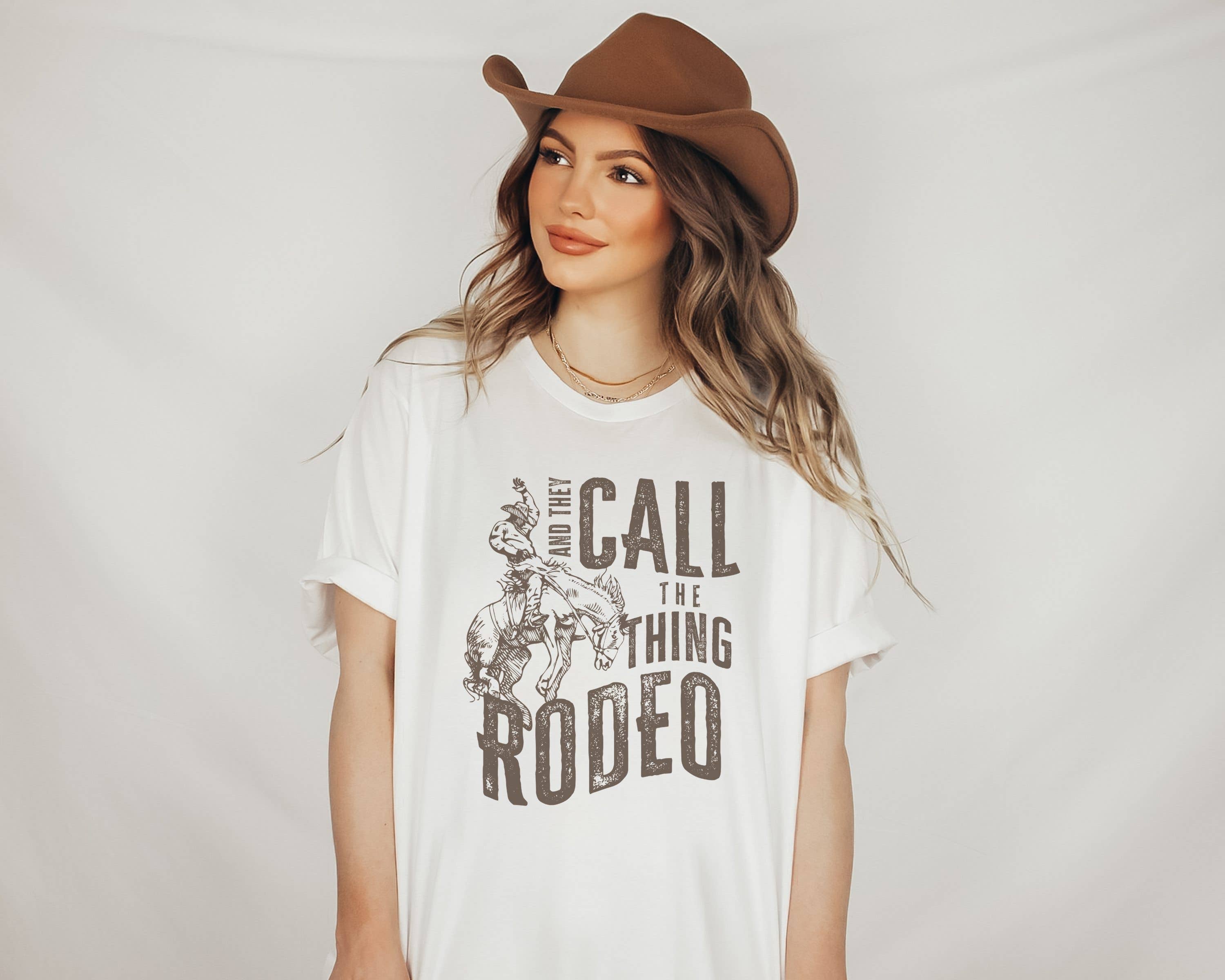 Amy Anne Apparel Inc - Wholesale Screen Printed T-Shirt - Women's - They Call The Thing Rodeo Graphic Tee | Western Shirt5