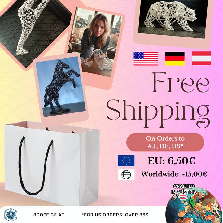 3DOfficeAT – Großhandel Skulptur – Niedliche geometrische Pitbull-Skulptur2