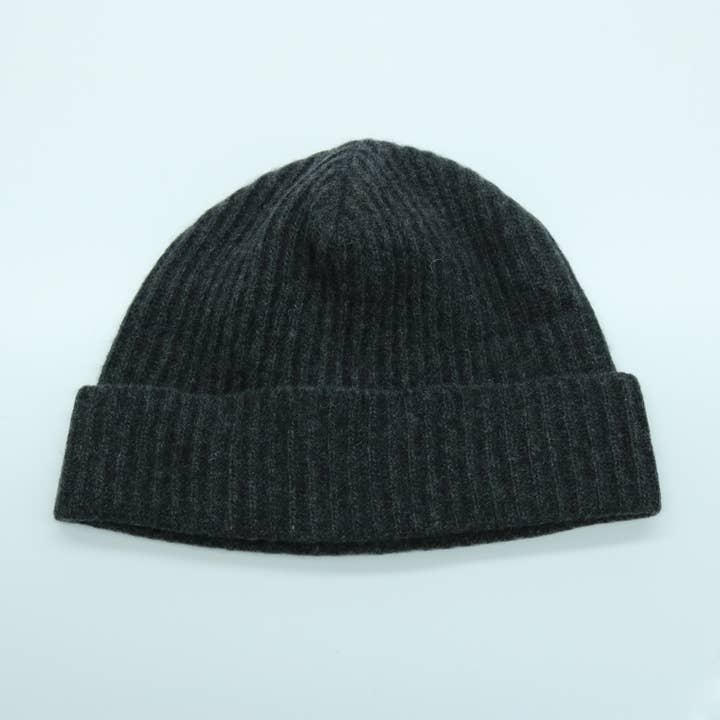 Portolano - Wholesale Beanie - Women's - CASHMERE RIBBED HAT WITH FOLDED CUFF11