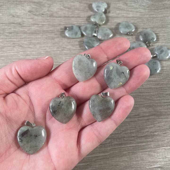 Keystone Crystals - Wholesale Individuele bedel/hanger - 20mm Edelsteen Hart Hangers – Groothandel Sieraden28