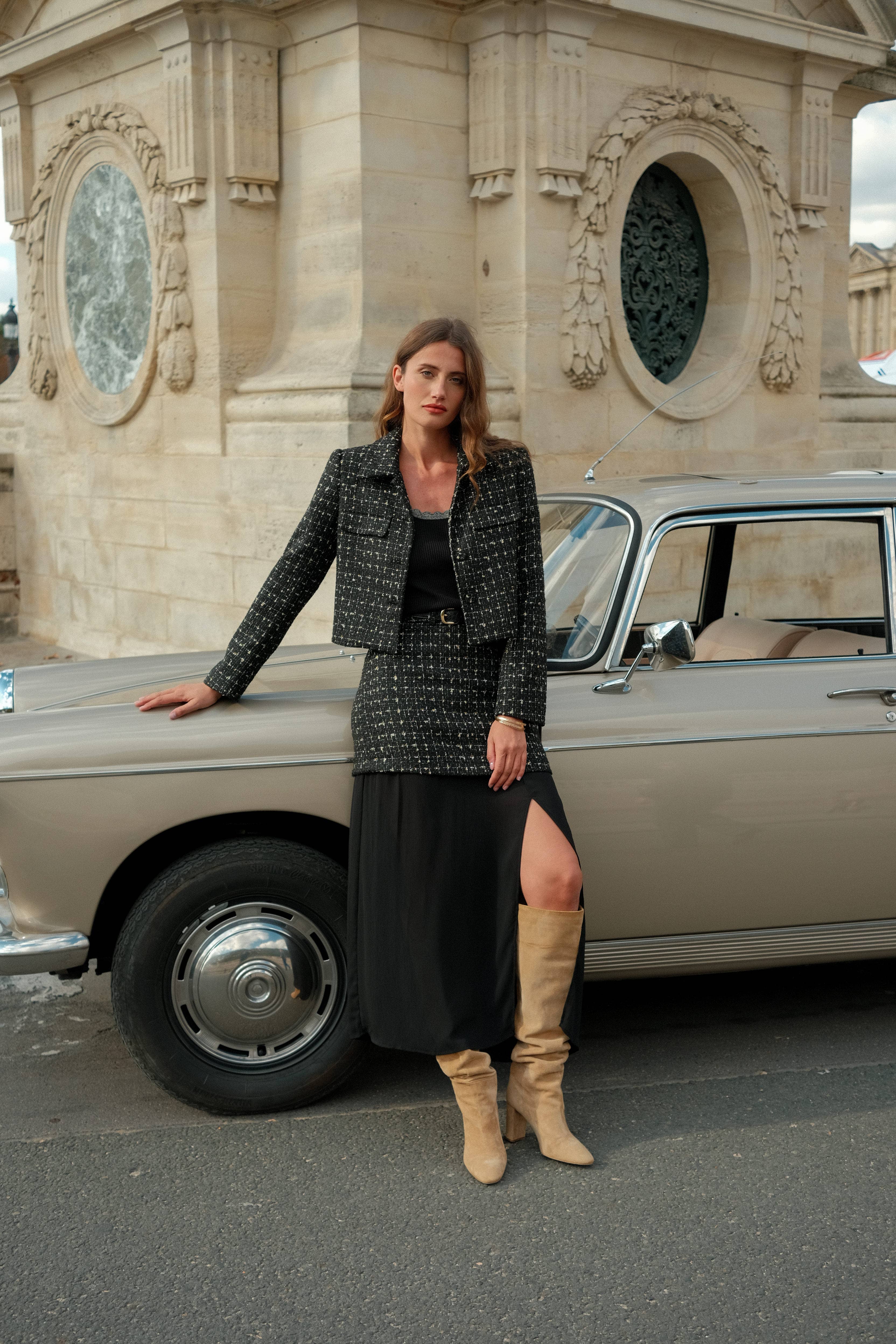 LULUMARY - Wholesale Suit Jacket - Women's - Tweed jacket V34610