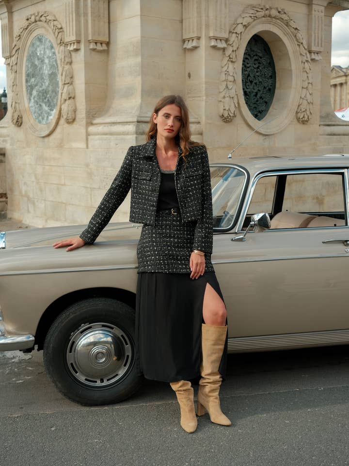 LULUMARY - Wholesale Suit Jacket - Women's - Tweed jacket V3466