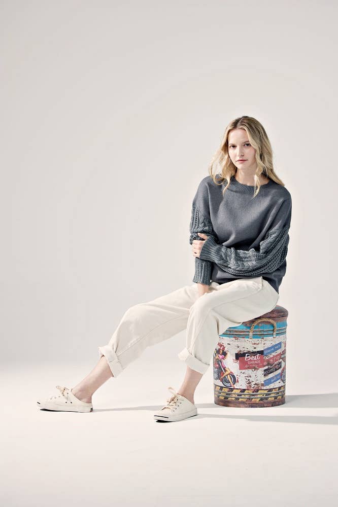 noflik – wholesale Knitted jumper – Women′s – INT1031 Cable Slve Sweater- 6pcs Pack $5.75/unit (72%OFF)26