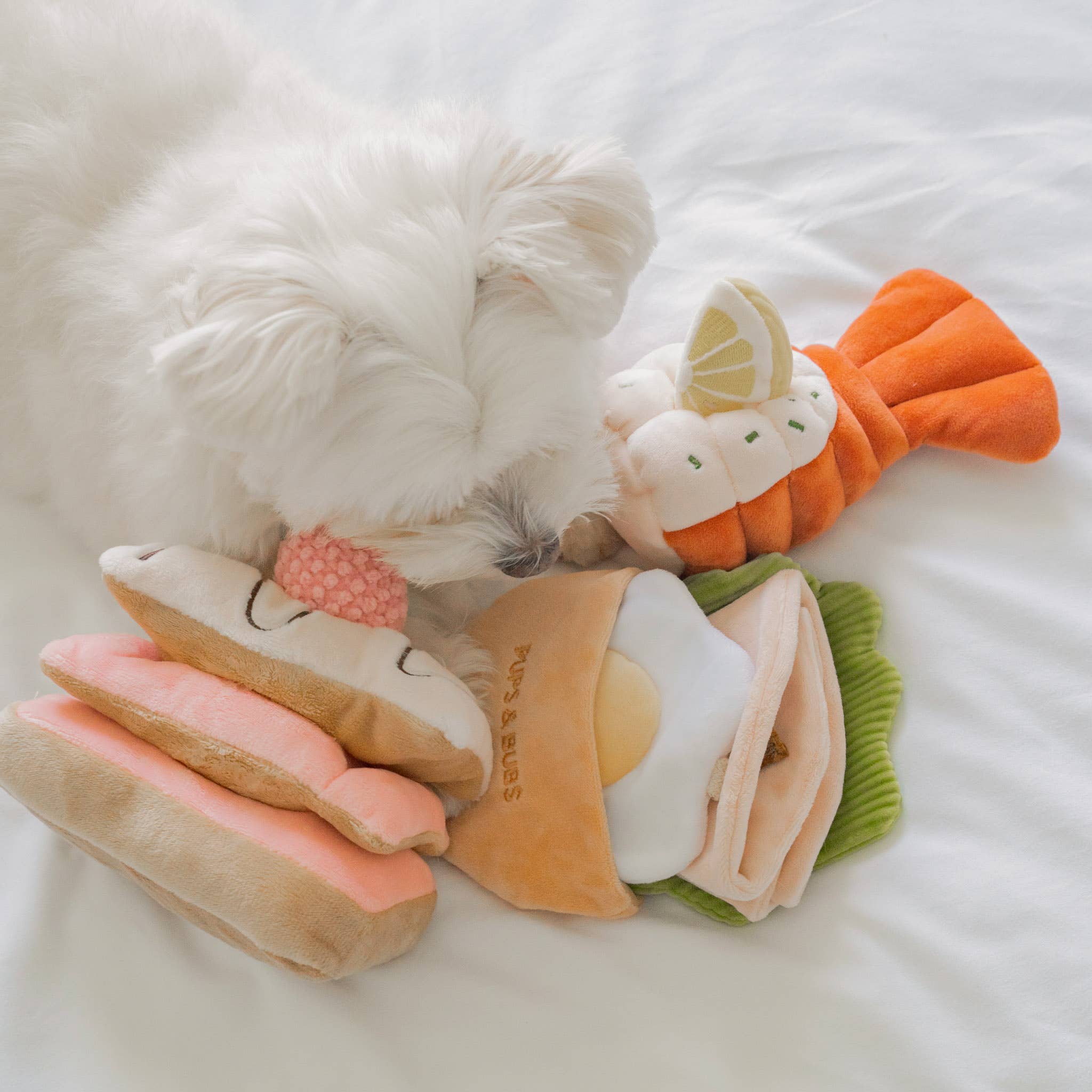 Pups & Bubs - Wholesale Pet Plush Toy - Dog - Strawberry Mille-Feuille Nosework Toy3