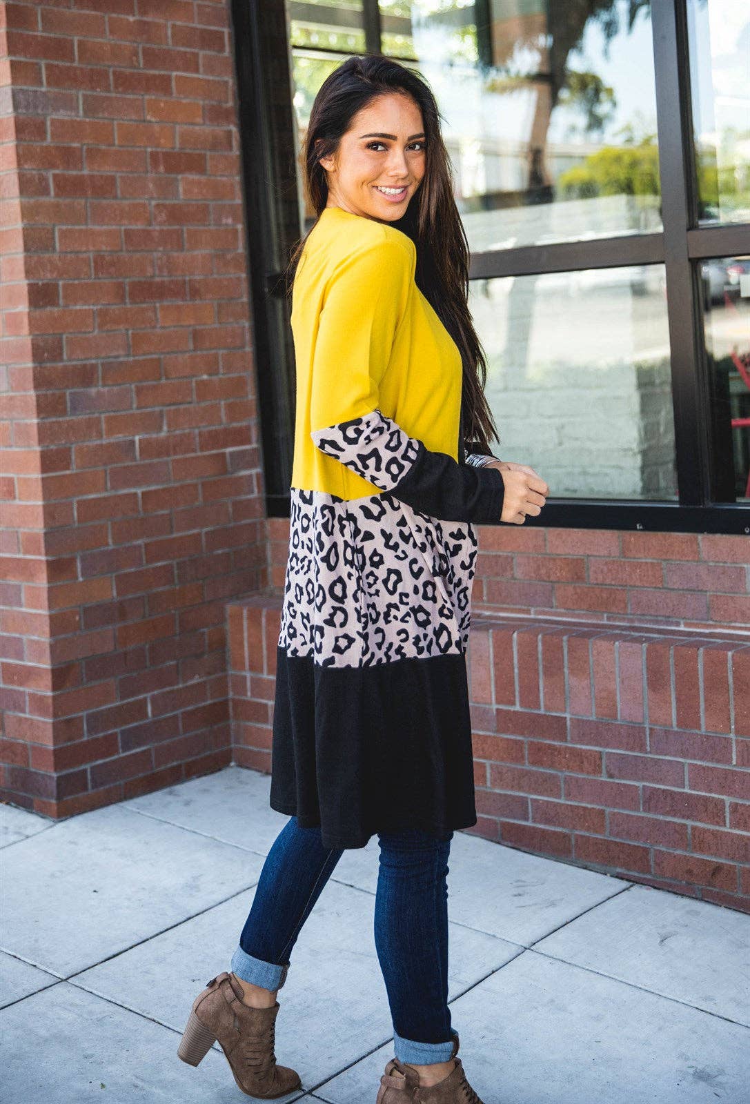 Tickled Teal - Wholesale Cardigan - Women's - The Briana Colorblock Cardigan13