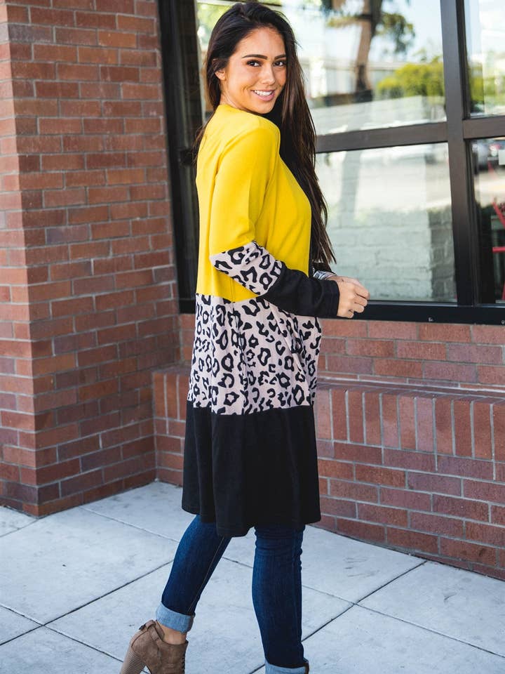 Tickled Teal - Wholesale Cardigan - Women's - The Briana Colorblock Cardigan13