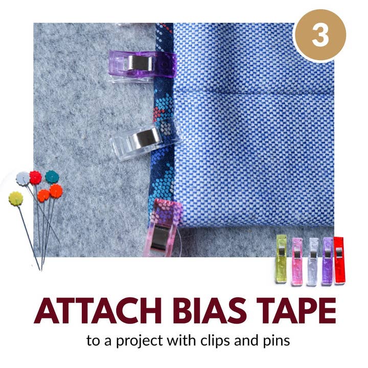 Madam Sew - Wholesale Craft Tool - Deluxe Bias Tape Maker Set - 30pcs for making, using & storing bias tape or binding!