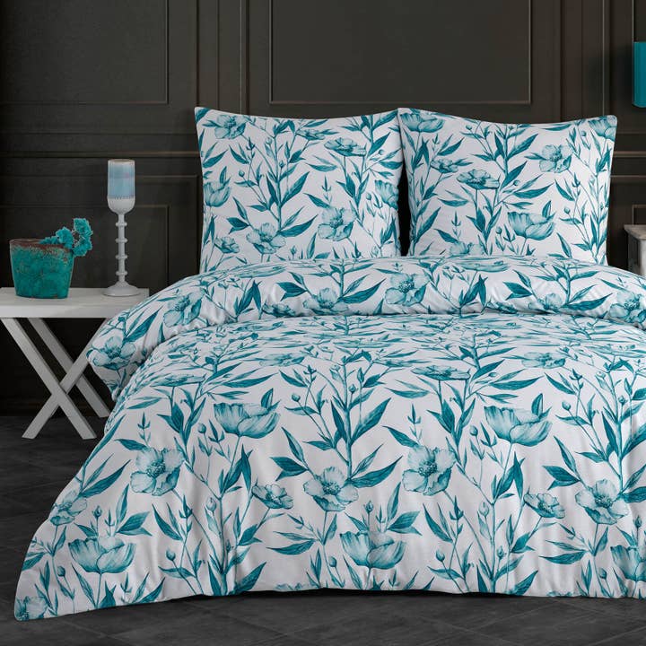 Renforcé beddengoedset "Girasol", 100% katoen, ritssluiting, 80x80 cm kussensloop voor wholesale door Buymax