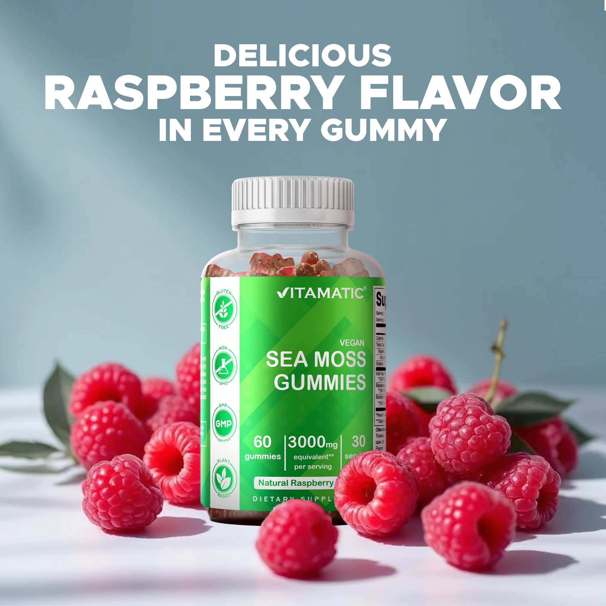 Vitamatic – wholesale Oral supplement/vitamin – Vitamatic Irish Sea Moss Gummies 3000 mg6