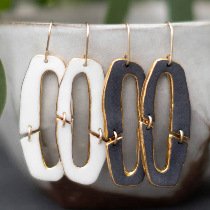 reflection earrings for wholesale by Remnant Studios