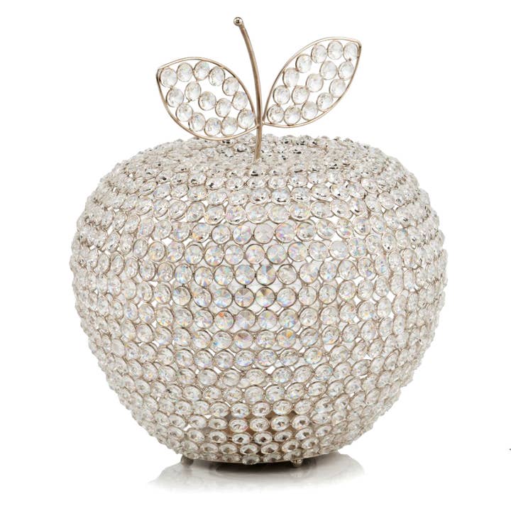 Manzana XL Cristal Silver Apple for wholesale by Modern Day Accents