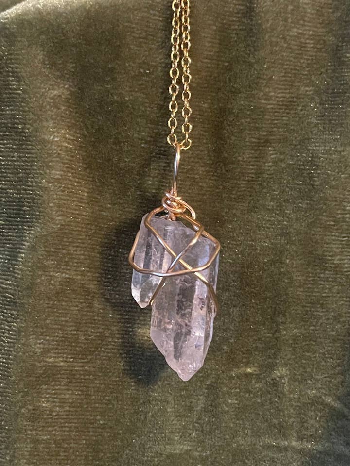 Halsketting met heldere kwartskristallen, Master Healer Crystal voor wholesale door Tumbledshop
