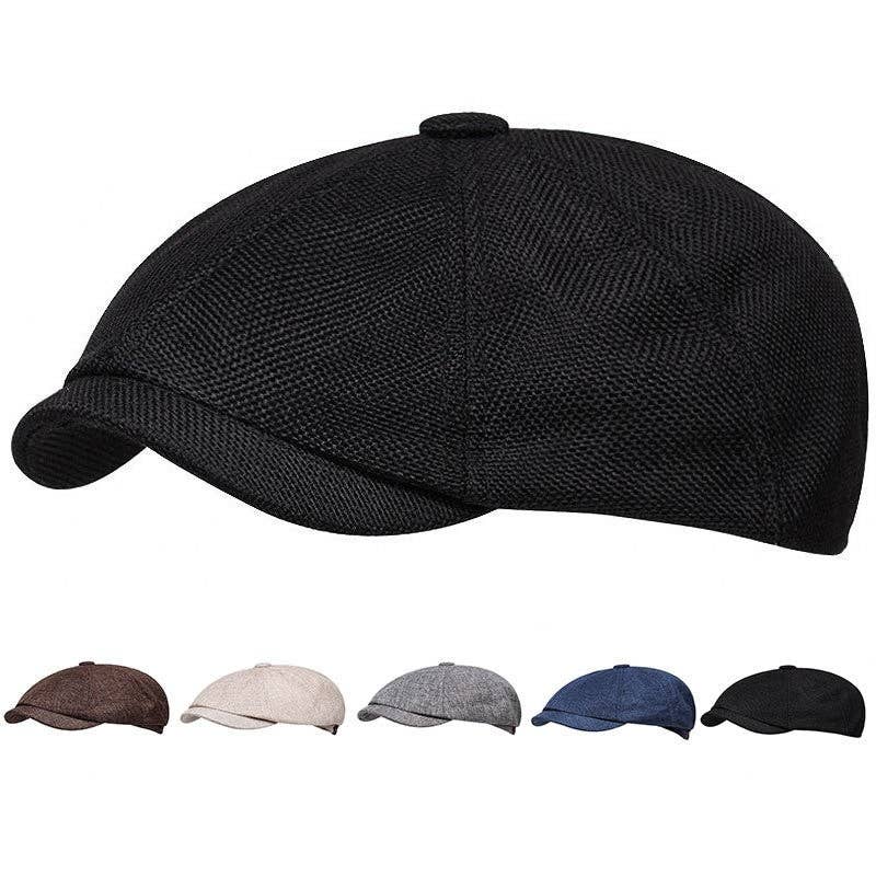 FurDecoration - Wholesale Newsboy/Schoolboy Hat - Unisex - Unisex Oversized Flat Cap In British Retro Style5