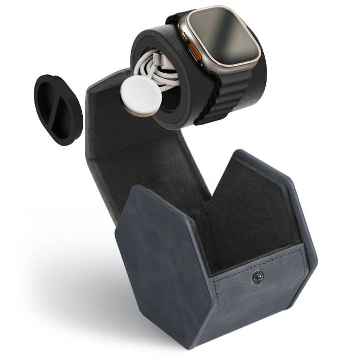 Estuche de viaje para reloj con un compartimento - gris para venta al por mayor de Case Elegance