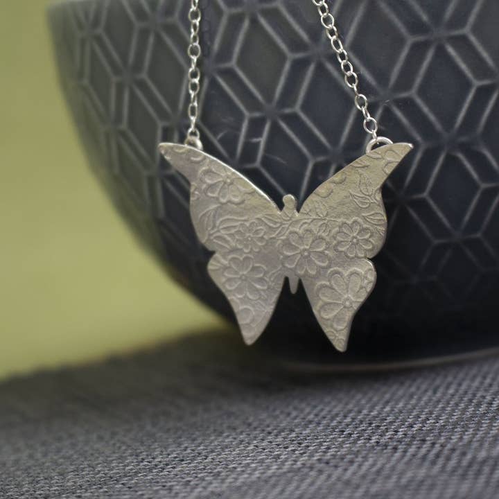 Butterfly Necklace for wholesale by Joanne Tinley Jewellery