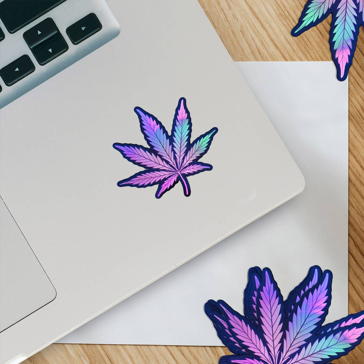 Ozark Sticker Company - Wholesale Sticker - Weed Leaf Sticker- Colorful1