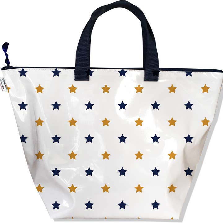 Mala com fecho de estrelas douradas e azuis por atacado de BISTRAKOO