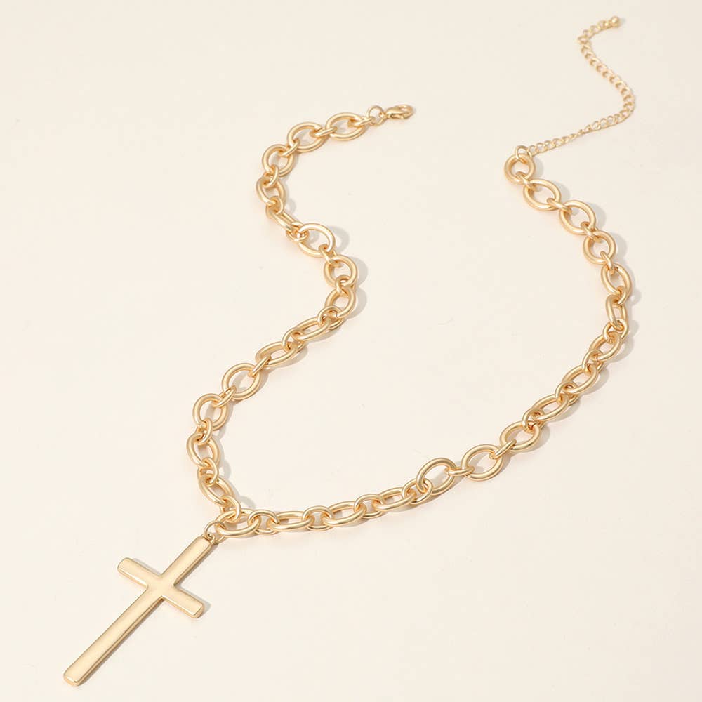 Sensibling Corp. - Vente Colliers à pendentif - Pendentif en forme de croix en métal1