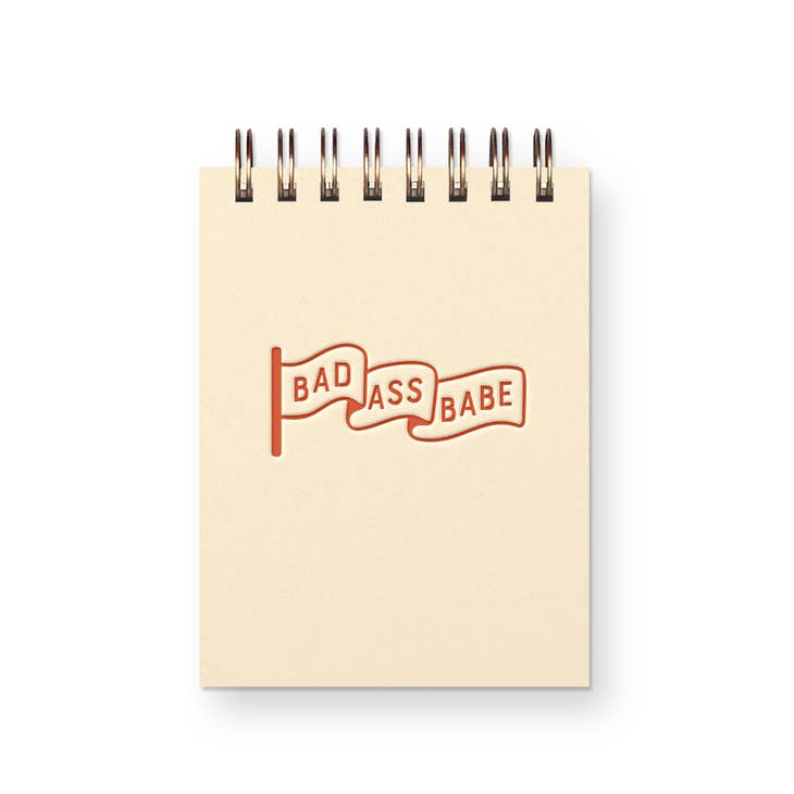 Wholesale Badass Babe Mini Jotter Notebook - French Vanilla for your store  - Faire
