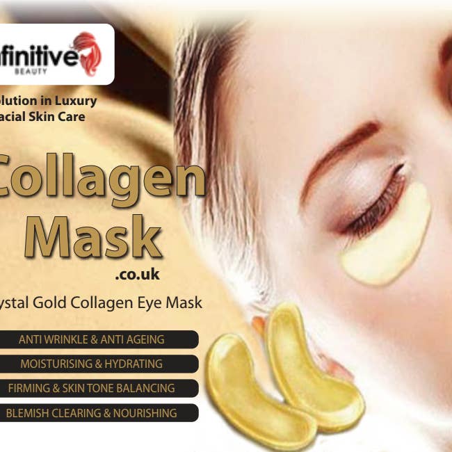 Infinitive Beauty Gold Collagen oogmasker voor wholesale door My Wholesale Warehouse
