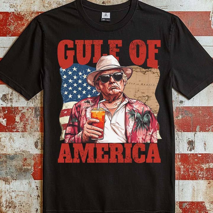 NVC Ecommerce LLC - Wholesale Graphic Sweatshirt - Women's - President Trump Shirt, Retro Gulf of America Sweatshirt