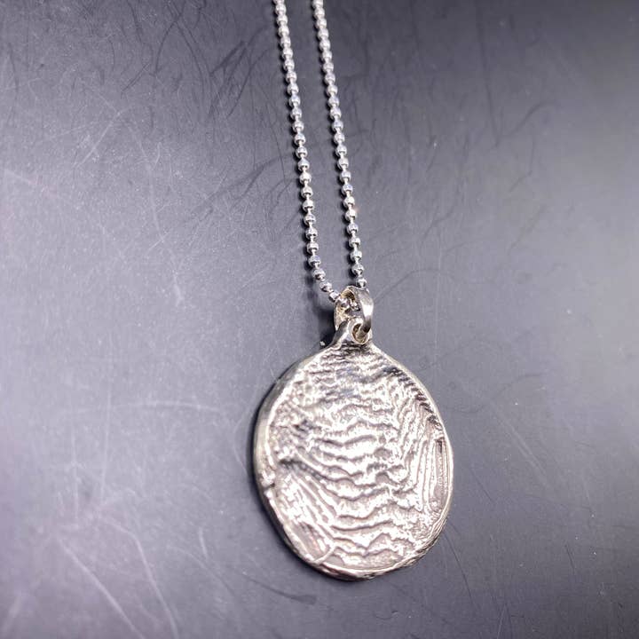 Callie Capps Silver - Wholesale Pendant/charm necklace - Silver Dunes5