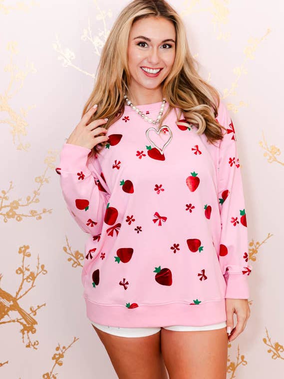 Sweatshirt Éclat de Fraise pour la vente par Whiskey Darling