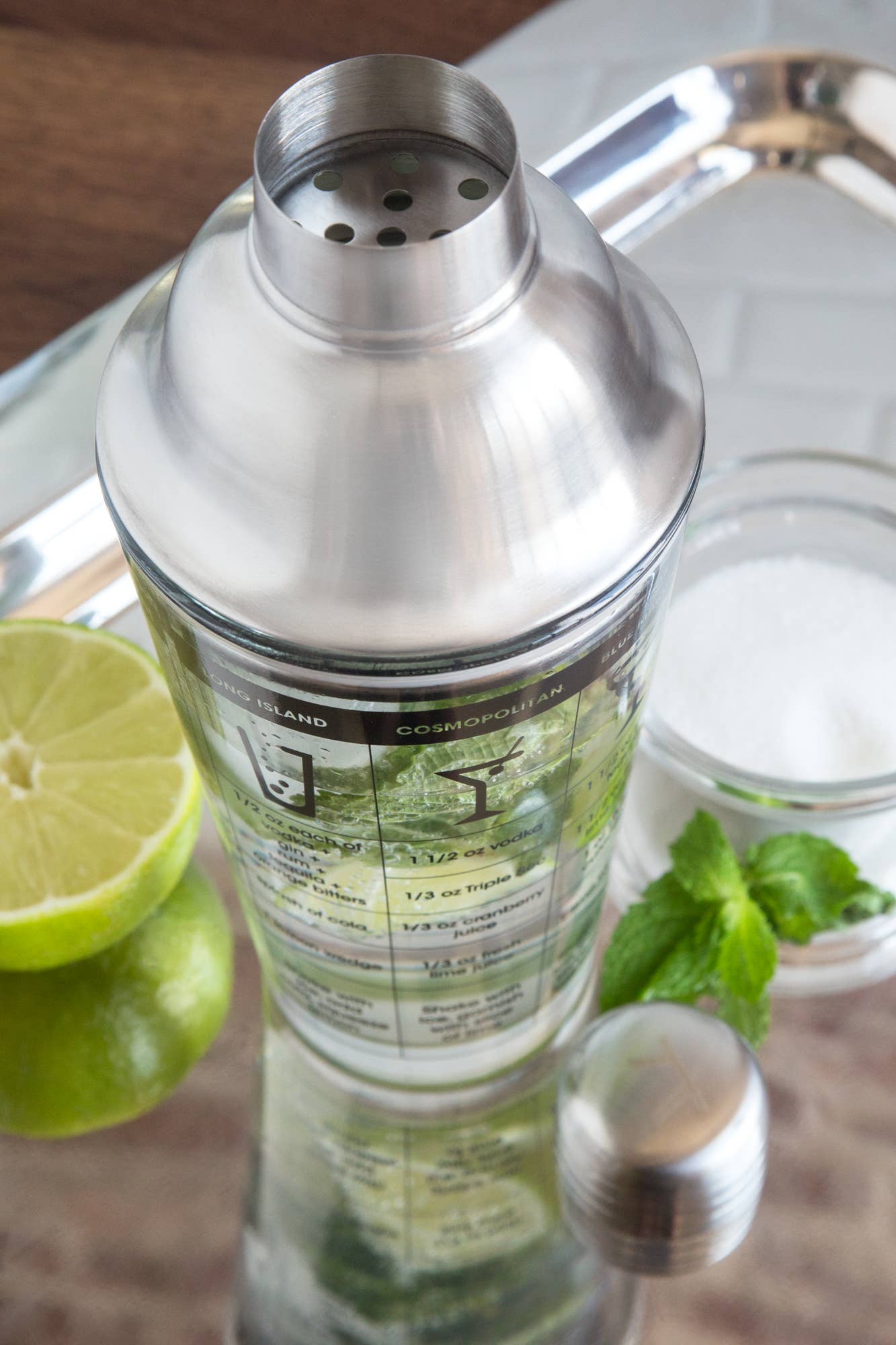 Fox Run Brands - Wholesale Cocktail Shaker - Outset Cocktail Shaker, Glass and Stainless Steel, 12-Ounce2