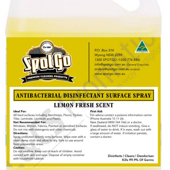 SpotGo Premium Cleaning Products - Wholesale Antibacterial cleaner - Antibacterial Disinfectant Surface Spray5