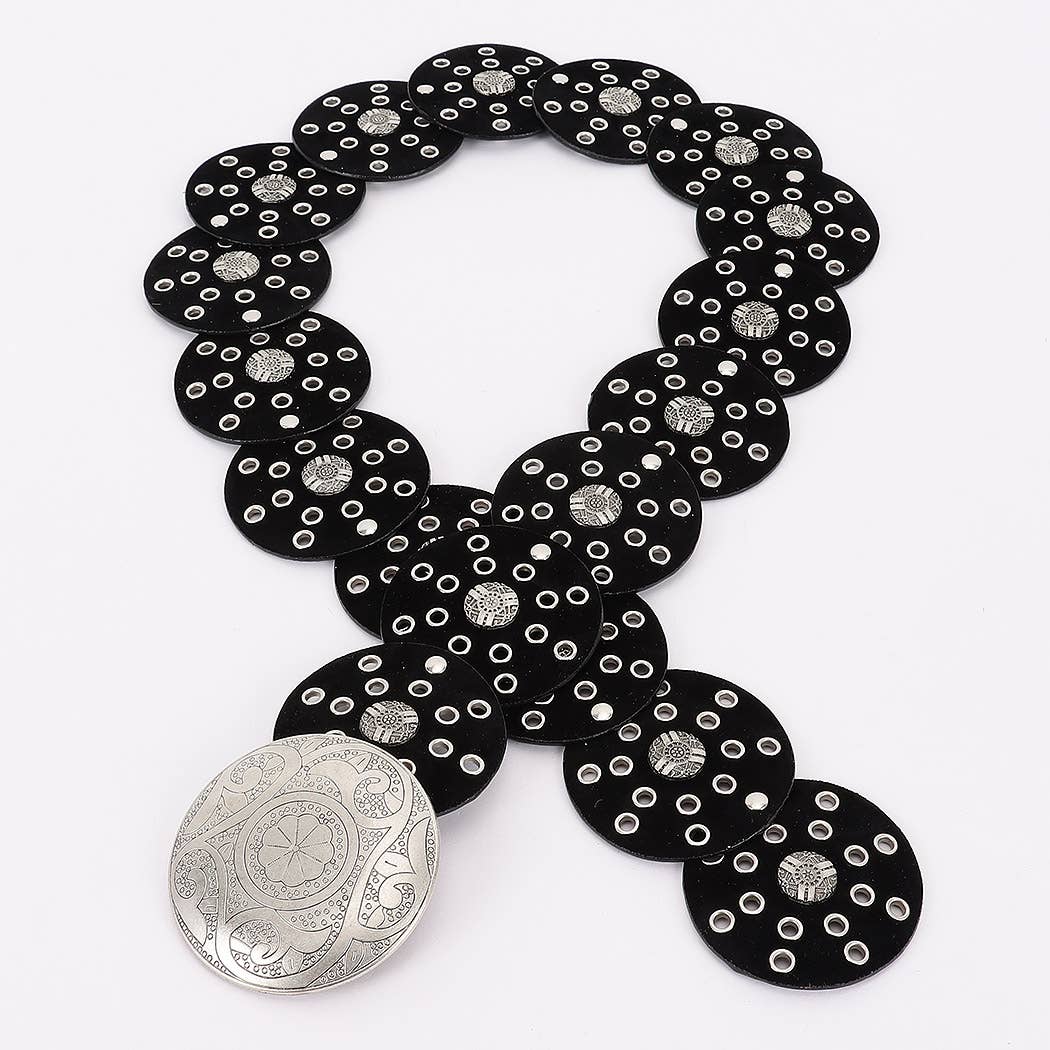 3AM BY H&D ACCESSORIES - Wholesale Belt - Women's - Faux Leather Disc Belt5