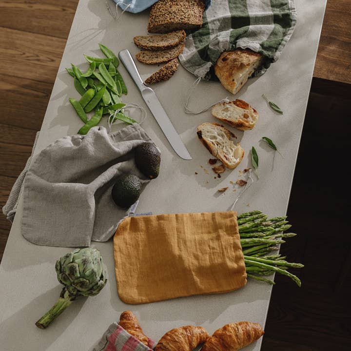 dodesign – wholesale Livsmedelsförvaring omslag/väska – Bröd-påsar i 100 % linne / Naturlig / Small10