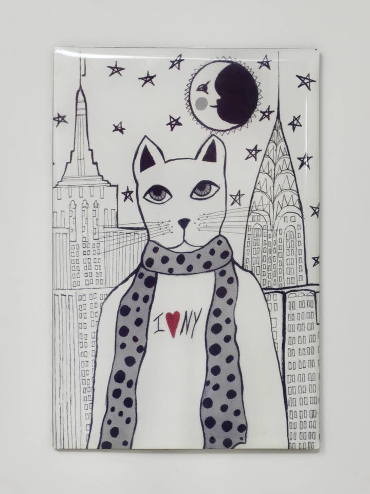 Imán de Gato Elegante de Nueva York para venta al por mayor de Juni BK