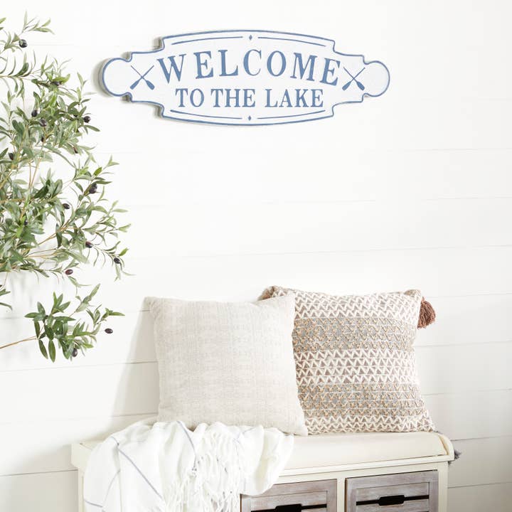 UMA Home Decor - Wholesale Wall Accent - Coastal Blue Metal Wall Decor - Sign Sculpture