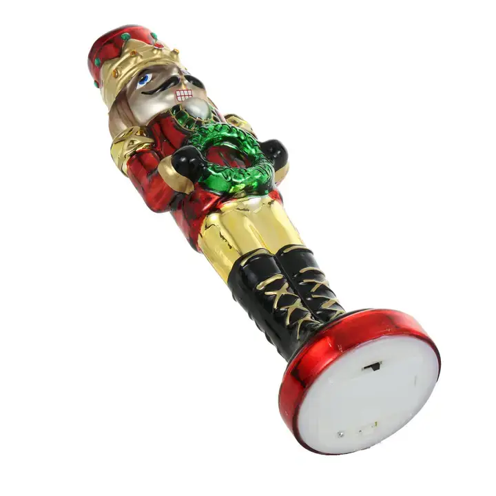 SINT - Wholesale Holiday Nutcracker - SINT Color Glass Lightup Nutcrackers Figurine Ornaments for 9