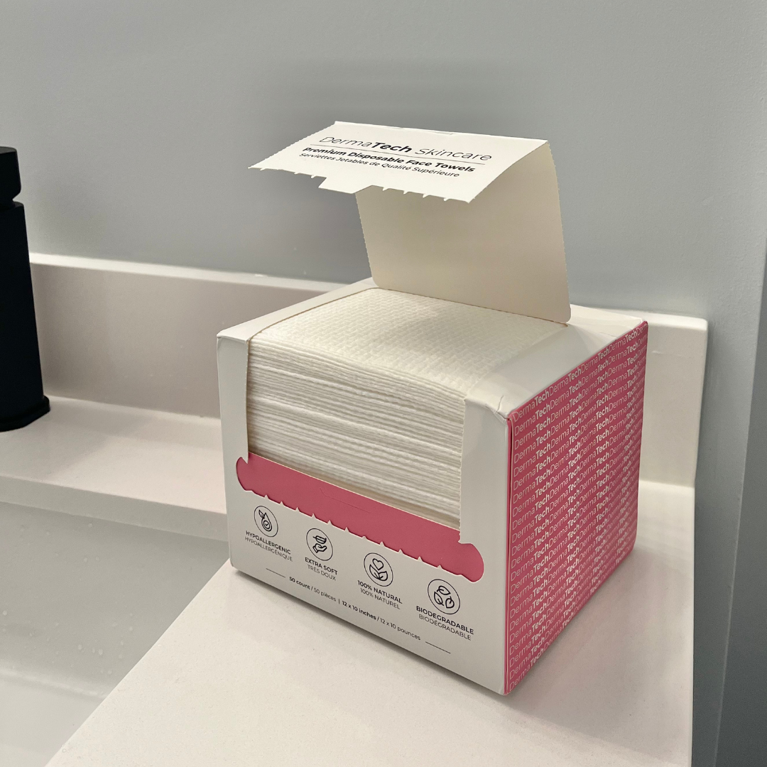 DermaTech Skincare – wholesale Face & body wipes – Premium Disposable Face Towels1