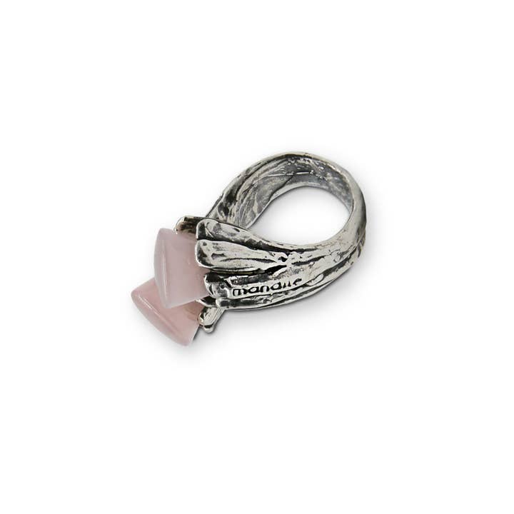 Mandile Gioielli - Wholesale Cocktail/Statement Ring - Silver ring with semiprecious stones (AR030)3