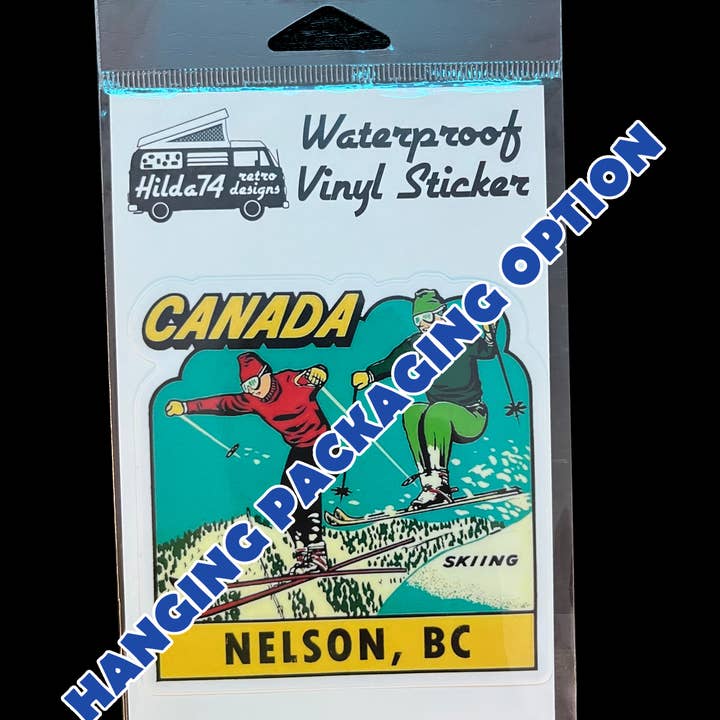 Hilda74 Retro Designs – wholesale Klistermärke – HEMLÖS CAMPING Retro/Vintage Stil Vinylklistermärke CAMP